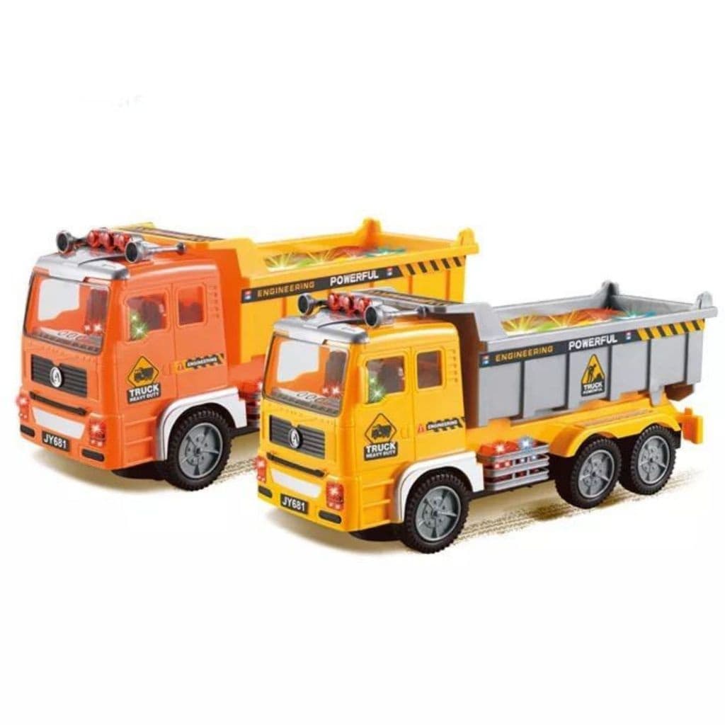 Construction Truck Toy with Music and Flashing Lights for Kids