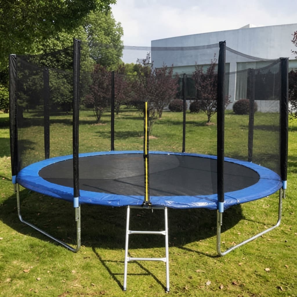 12ft Trampoline With Ladder & with Safety Enclosure Net