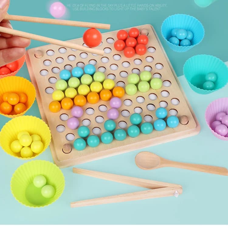 Wooden Pinch Game Educational Toy 3