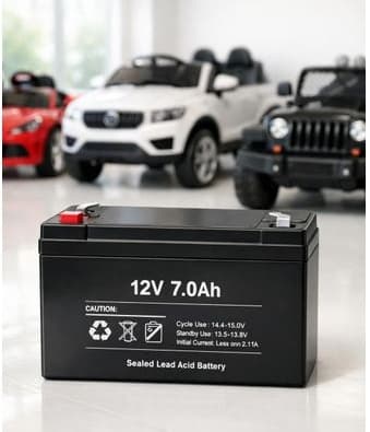 12V 7Ah Replacement Battery for Kids Electric Jeep