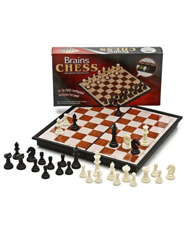 3-in-1 Chess Board Game – Chess, Checkers & Snakes and ladders Set for Kids & Adults