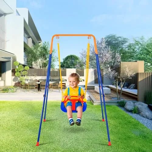 Kids Indoor Swing with Safety Belt 2