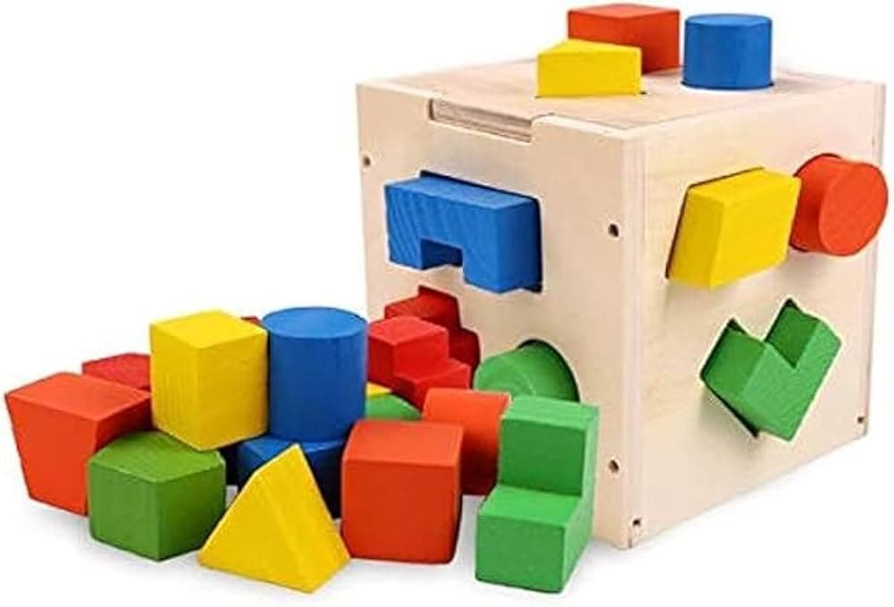 Intelligence box-Shapes Intelligence Baby Wooden Toys 3D Puzzle 2
