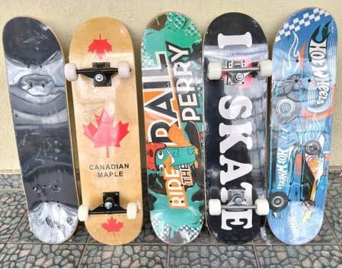 Rubber wheel Skateboards